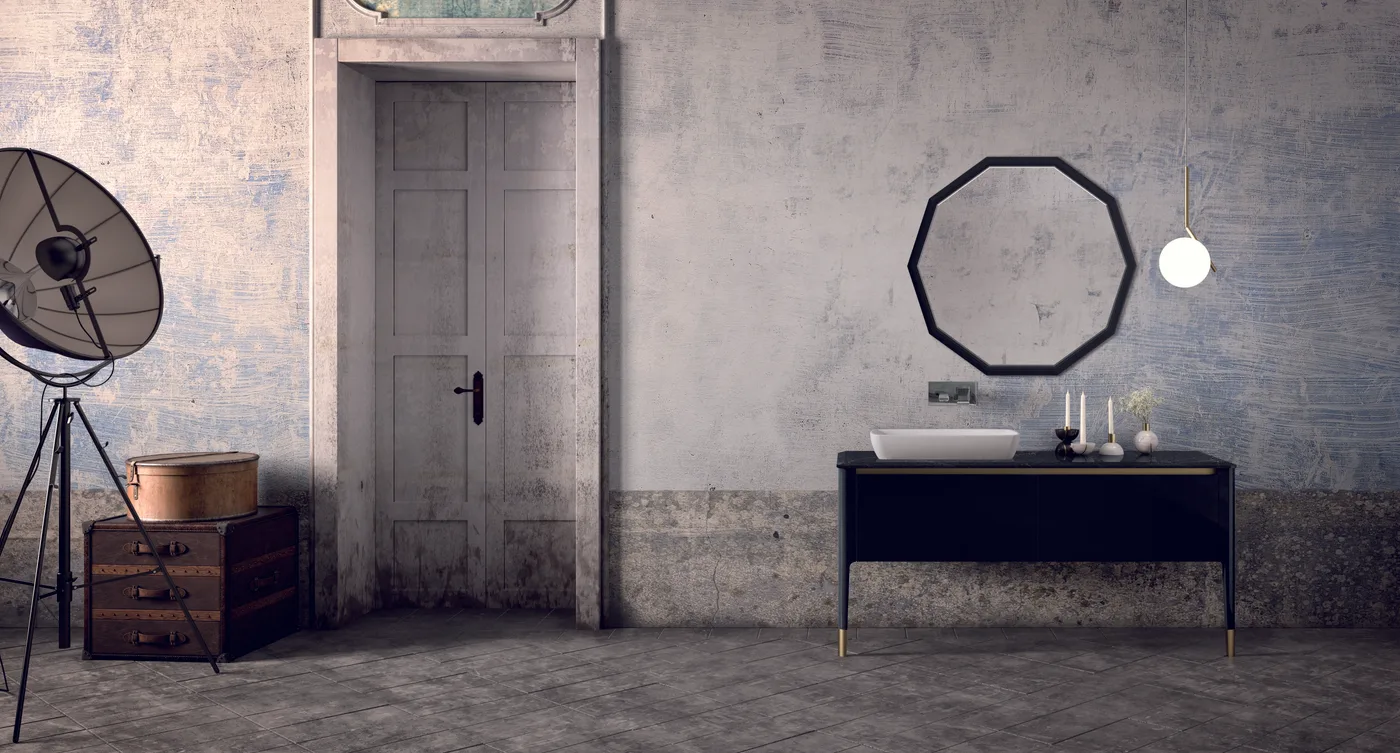 Art Serie &mdash; dunkle Eleganz mit Quarz-Platte