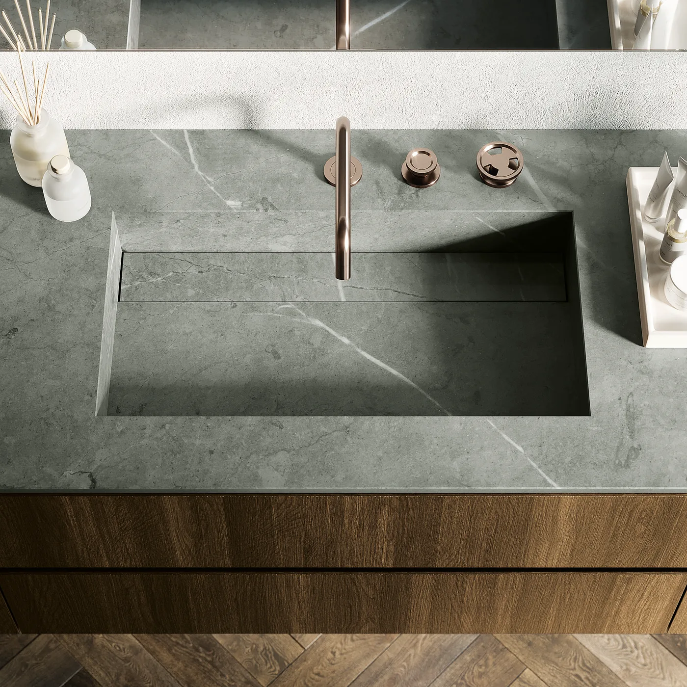 Ocritech-Waschtisch Nahaufnahme